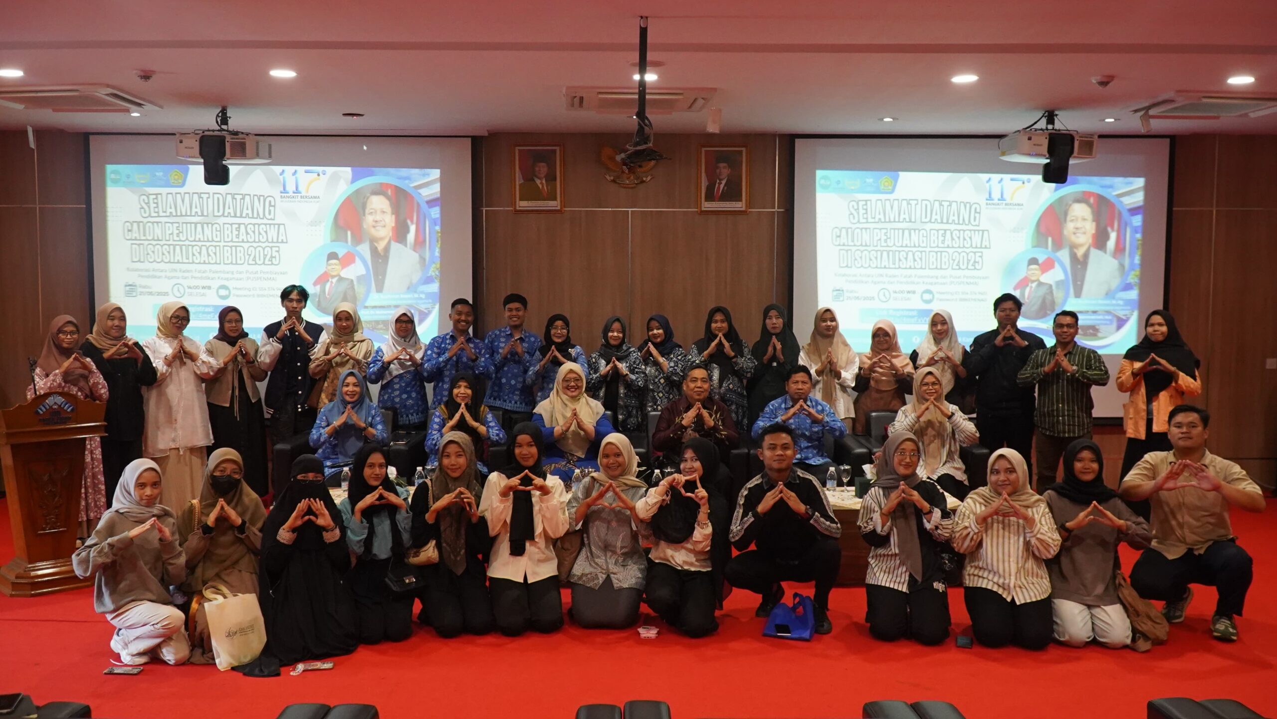 Pusat Pengembangan Bahasa UIN Raden Fatah dan Pusat Layanan Internasional UIN bersama PUSPENMA Kemenag, Gelar Sosialisasi Beasiswa Indonesia Bangkit (BIB) 2025