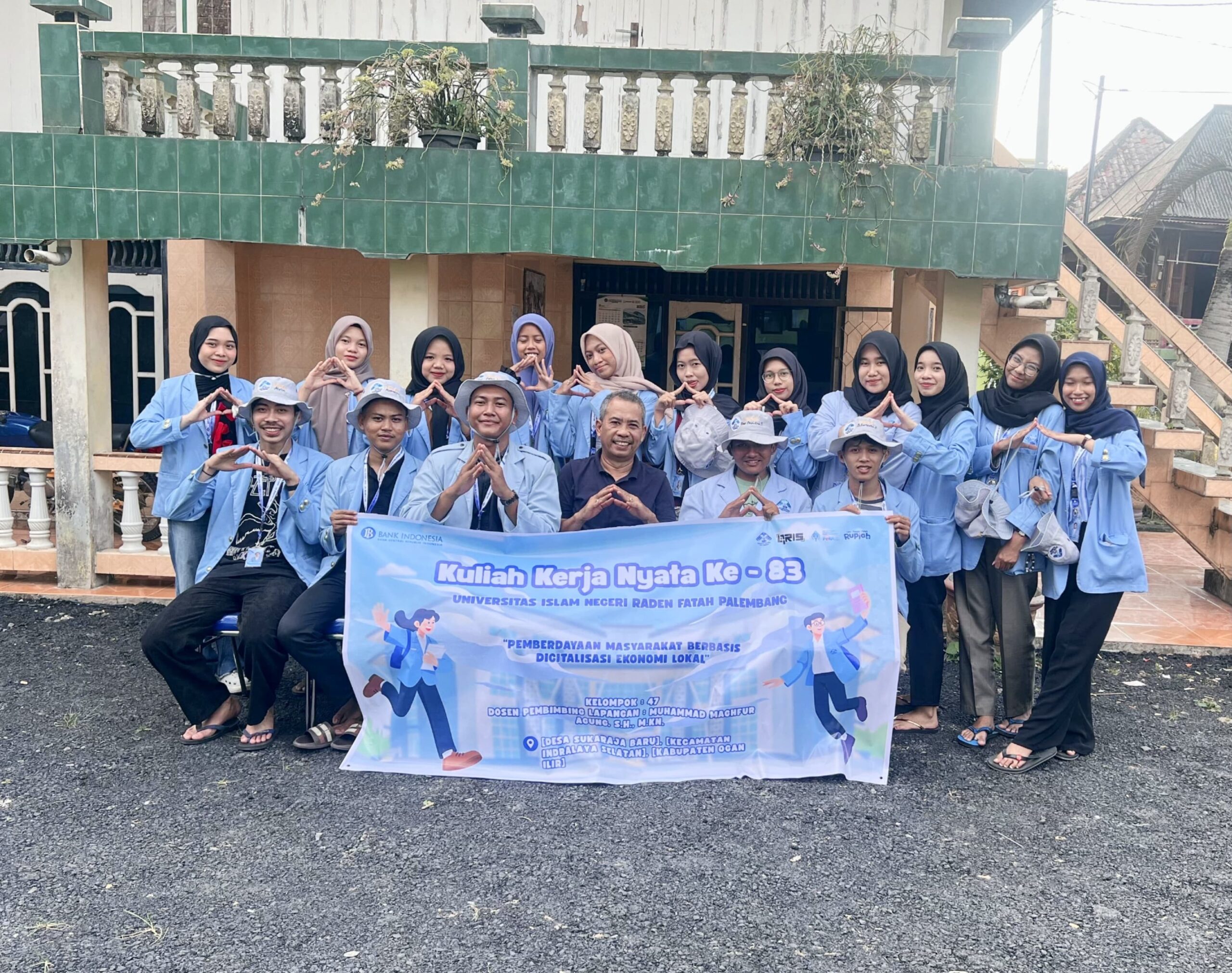“Penyambutan Mahasiswa KKN ke-83 Universitas Islam Negeri Raden Fatah Palembang di Desa Sukaraja Baru”