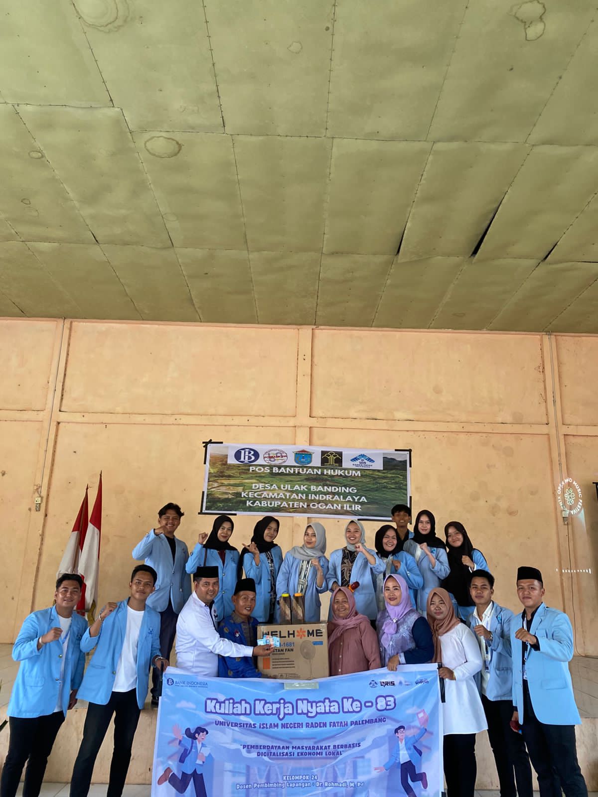 Mahasiswa KKN UIN Raden Fatah Sosialisasikan Program Unggulan BI Batch II dan Resmikan Festival Ulak Banding 2025