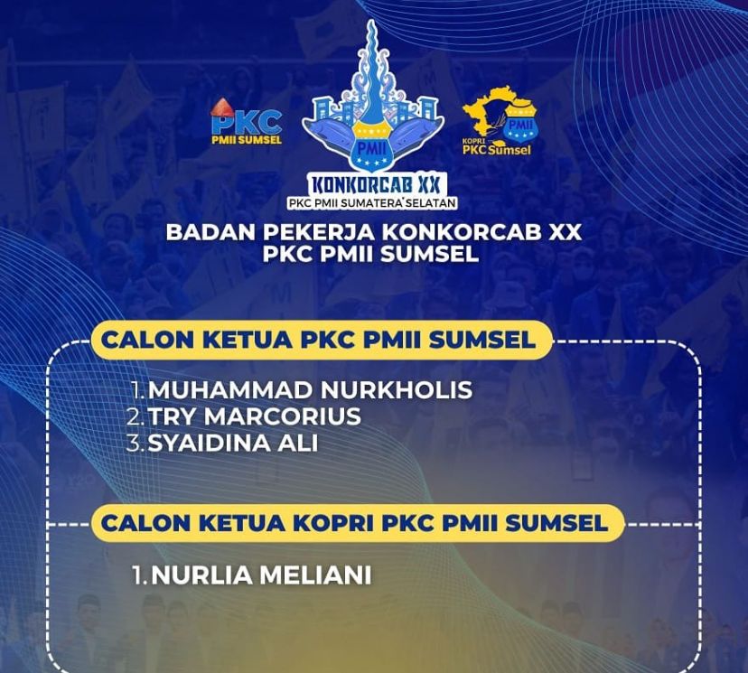 “Tiga Pejuang, Satu Srikandi: Konkorcab XX PMII Sumsel Siap Lahirkan Pemimpin Baru”