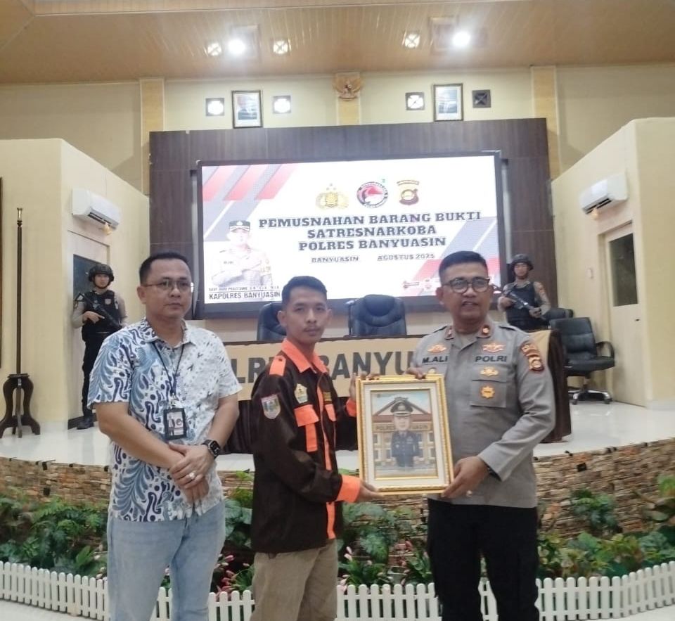 Beri Apresiasi Atas Kinerja Polres Banyuasin memberantas Narkoba, PMB tetap Soroti Insiden Ojol di Lingkup Polri